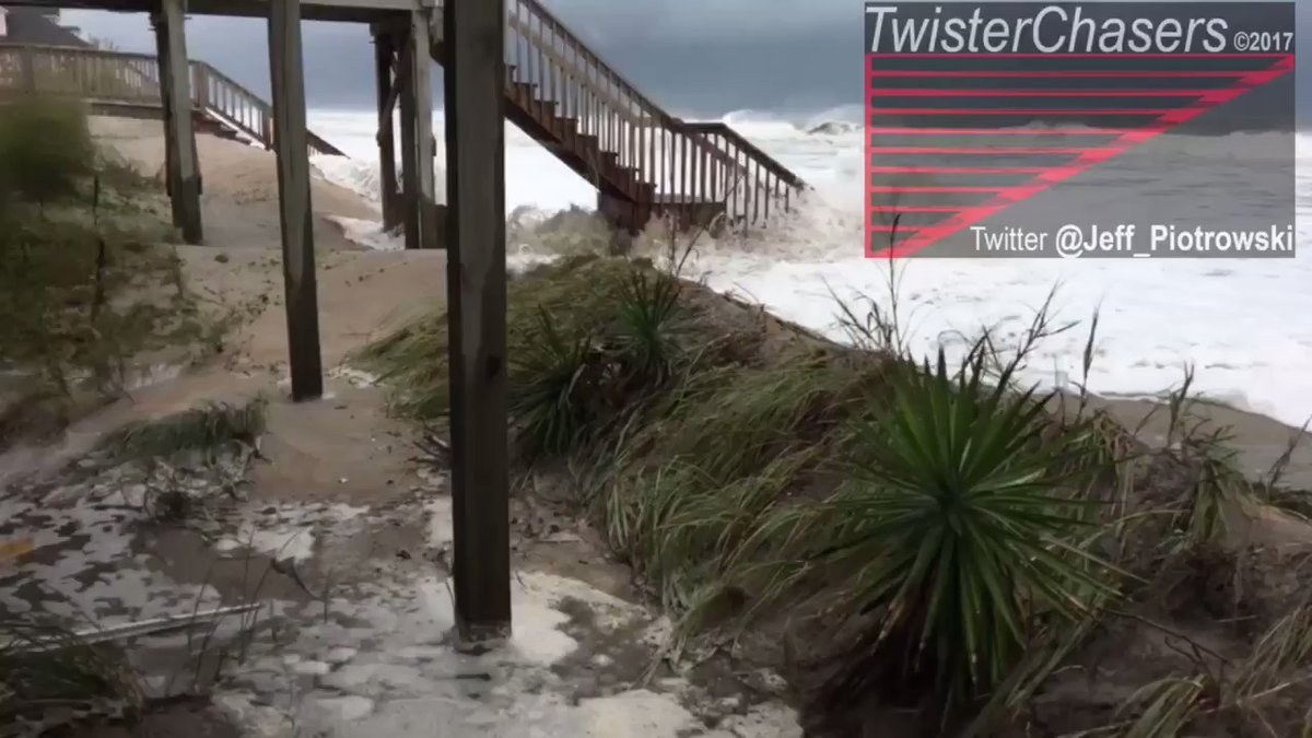 Storm Surge In Topsail Beach, NC   