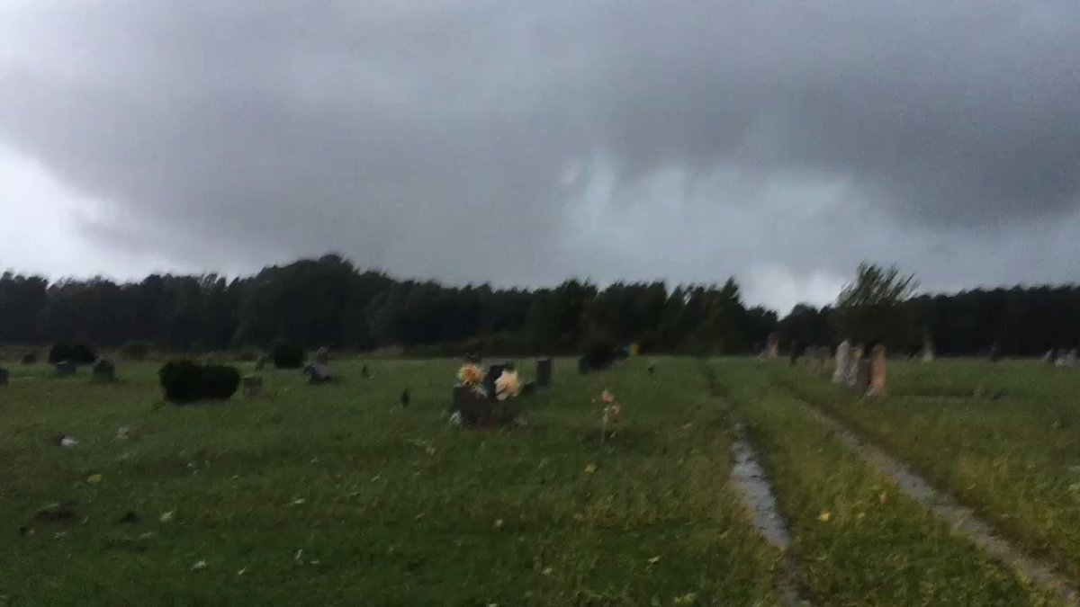 Video of damage behind tornado just down the road   