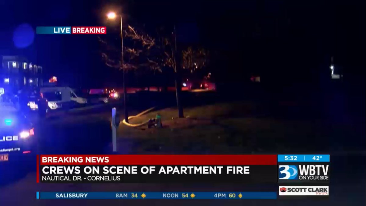 Active scene at apartment fire on Nautical Drive. Some residents evacuated
