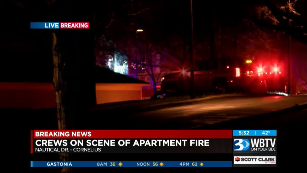 Active scene at apartment fire on Nautical Drive. Some residents evacuated