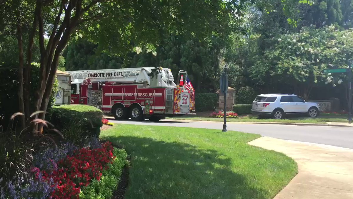 House Explosion in Ballantyne: Emergency crews coming from every angle. 