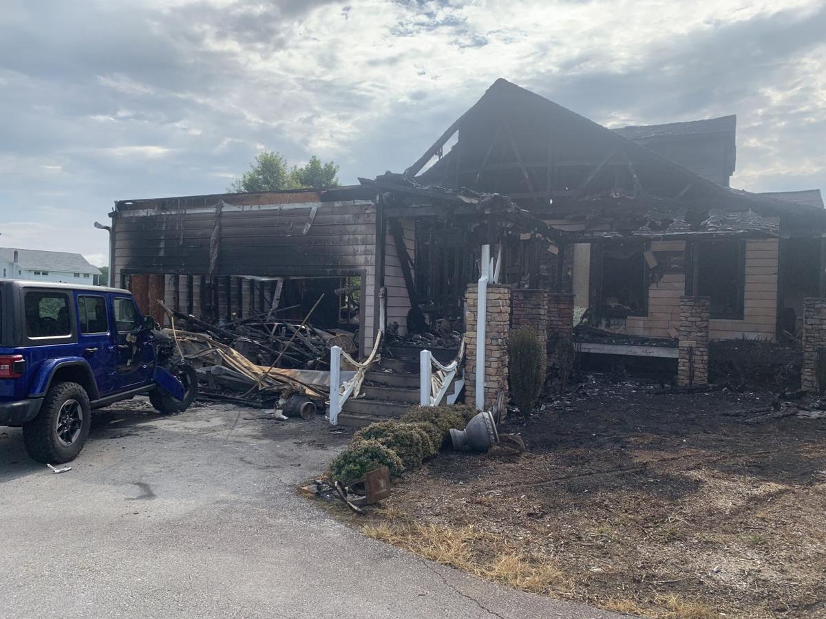 One person was home at the time when a home burst into flames in Old Fort and transported to the hospital with non-life threatening injuries, officials said.
