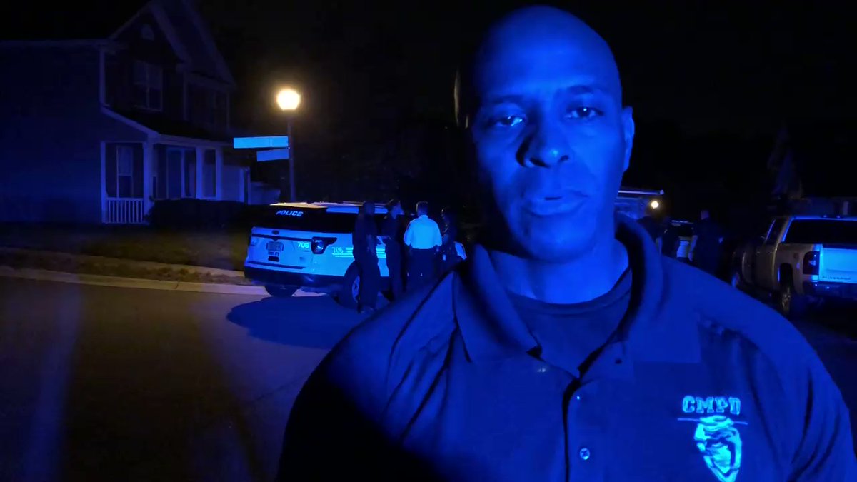 Chief Putney responds to the officer involved shooting on Ernest Russell Ct. Gun recovered on scene. Suspect deceased, one woman with gunshot wound to the leg. Officer uninjured