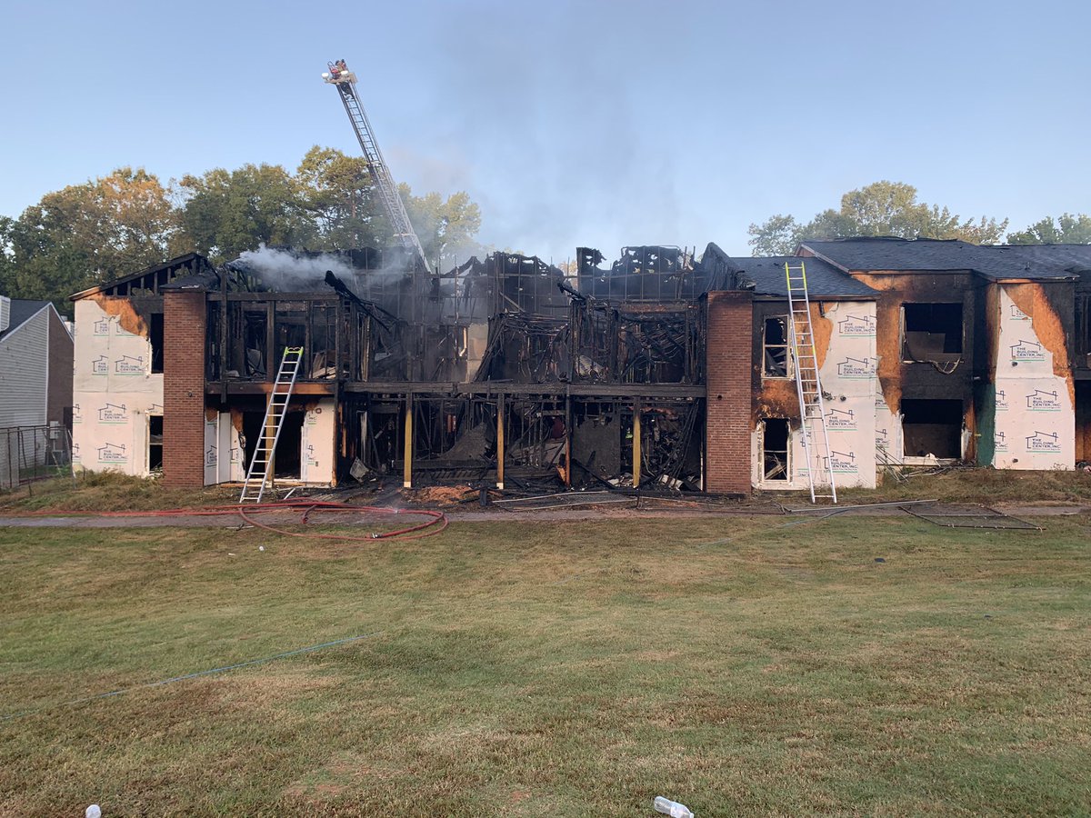 2 Alarm Apartment Fire; 6600 Block Yateswood Dr; 40 plus firefighters control fire in 45 minutes; no injuries reported; fire remains under investigation