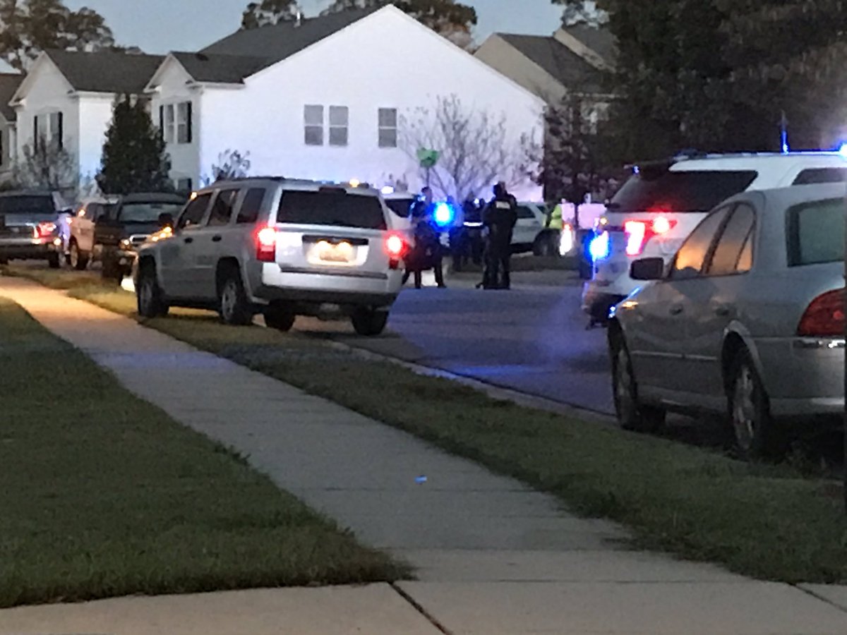 CMPD on scene of shooting. Neighbors say they heard an officer has been shot.