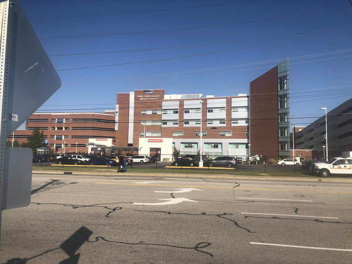 Police say a Cumberland Co deputy was shot after a struggle with a man inside the ER. Both men are being treated now. A @FayettevillePD officer helped take down the suspect. No one else injured. Hospital is safe