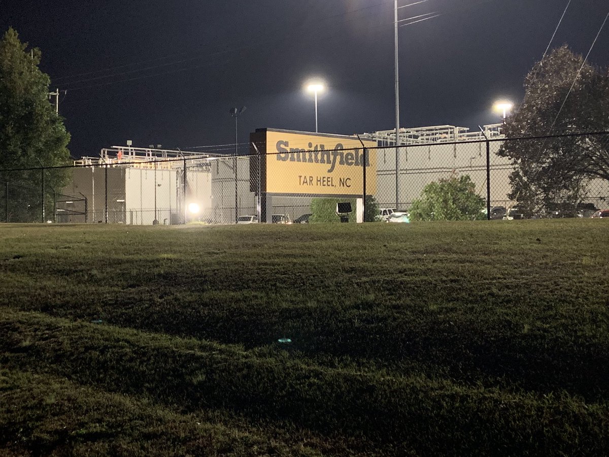 Two employees shot and another employee in custody following a workplace shooting inside Smithfield Foods Plant in Tar Heel , NC