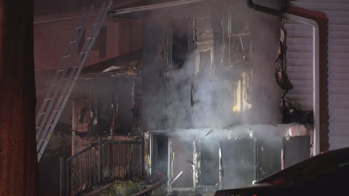 Charlotte,NC: A home was destroyed by a massive fire in the Sardis Woods neighborhood early Sunday. Firefighters encountered heavy fire conditions on Red Rock rd. Paramedics transported a female homeowner for treatment of smoke inhalation