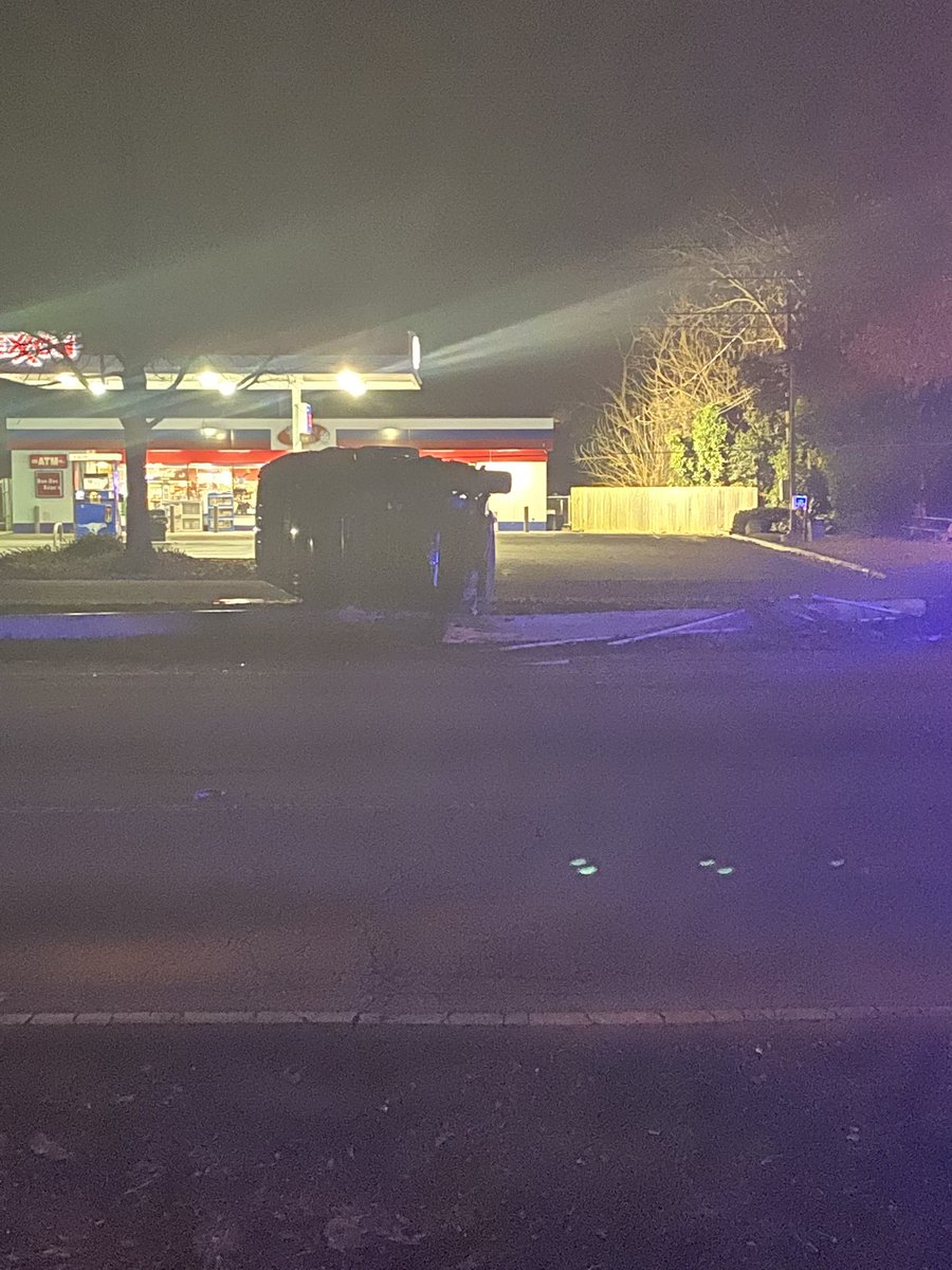 Crash on Western at Dan Allen. Fortunately, the driver of that SUV is okay and this was a single-car crash. raleighpolice say they're still investigating the cause of the crash.