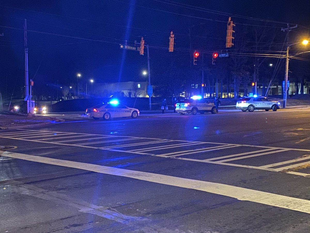 Is investigating an incident involving a pedestrian being hit by a car at the intersection of Wilkinson Blvd and Boyer Street. He's in the hospital with life threatening injuries.