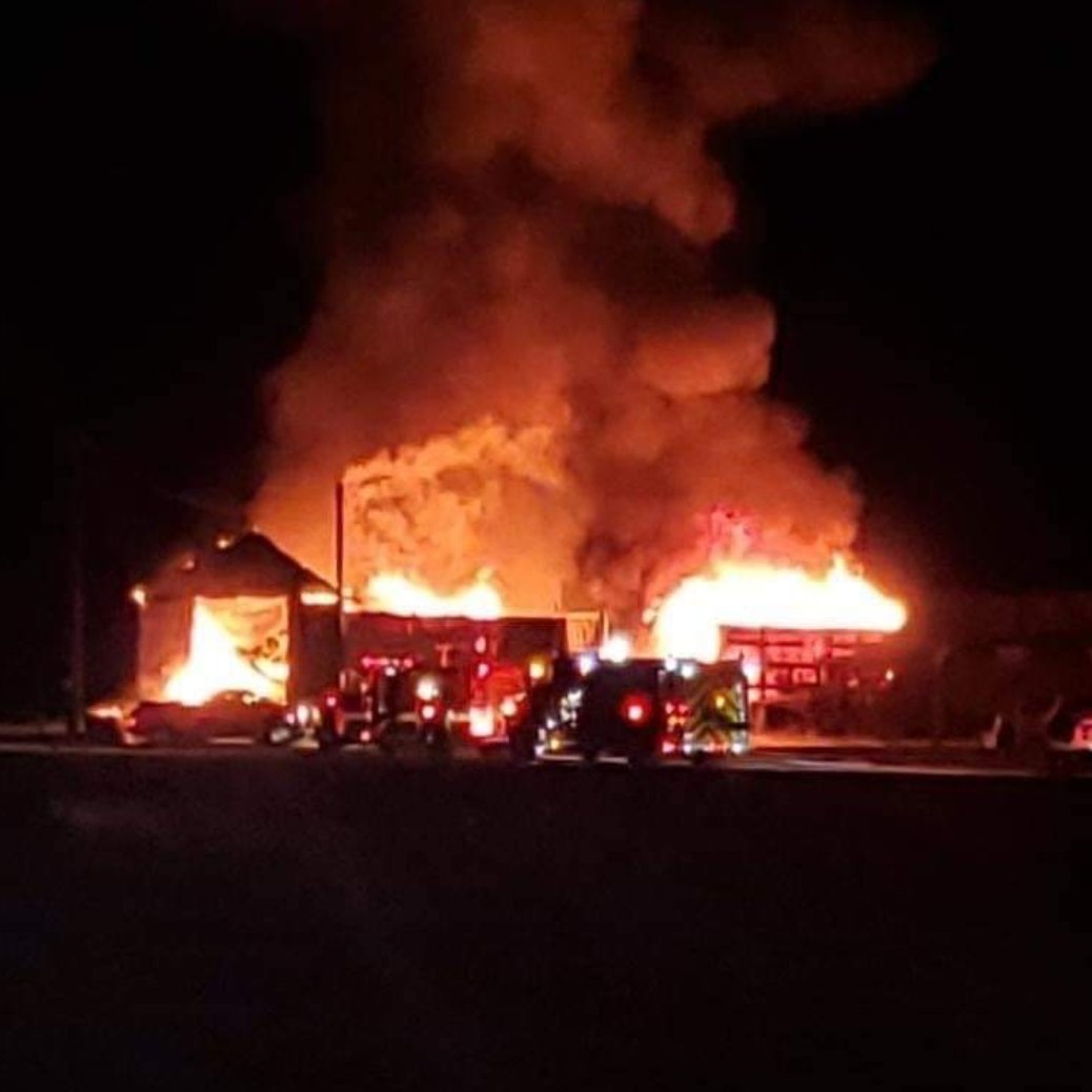 Greenville,NC Commercial    Structure Fire 5889 US 264 E.  Pactolus FD with M/A Staton  House, Carolina Township