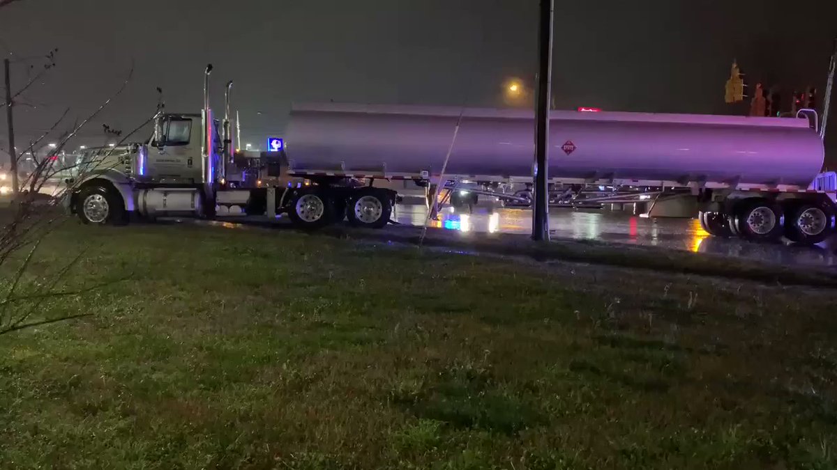 A section of Independence Boulevard near Margaret Wallace Road is shutdown. This comes after an accident with a tractor trailer and tanker truck
