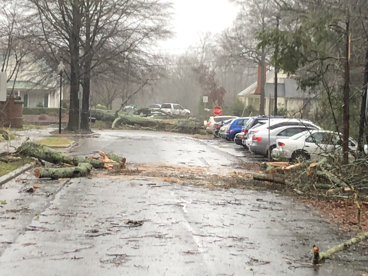 Downtown is impassible. Matthews got nailed