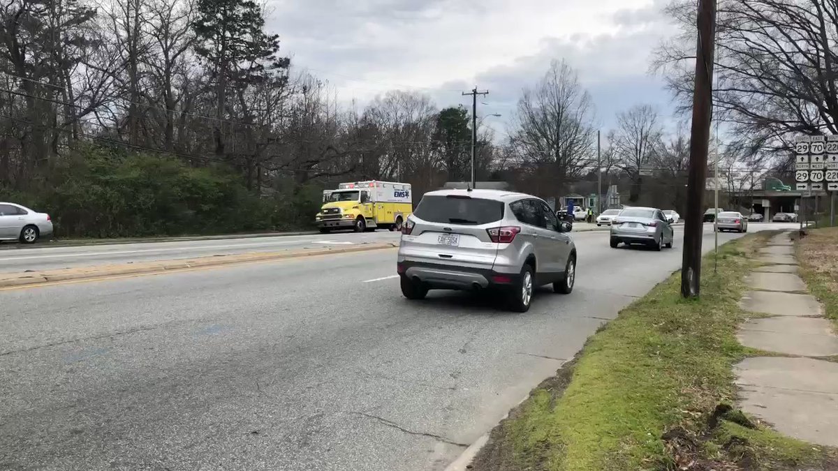 Just got on the scene of what we know is a shooting investigation near Dudley High school. Police tell one person was shot outside of the school. 