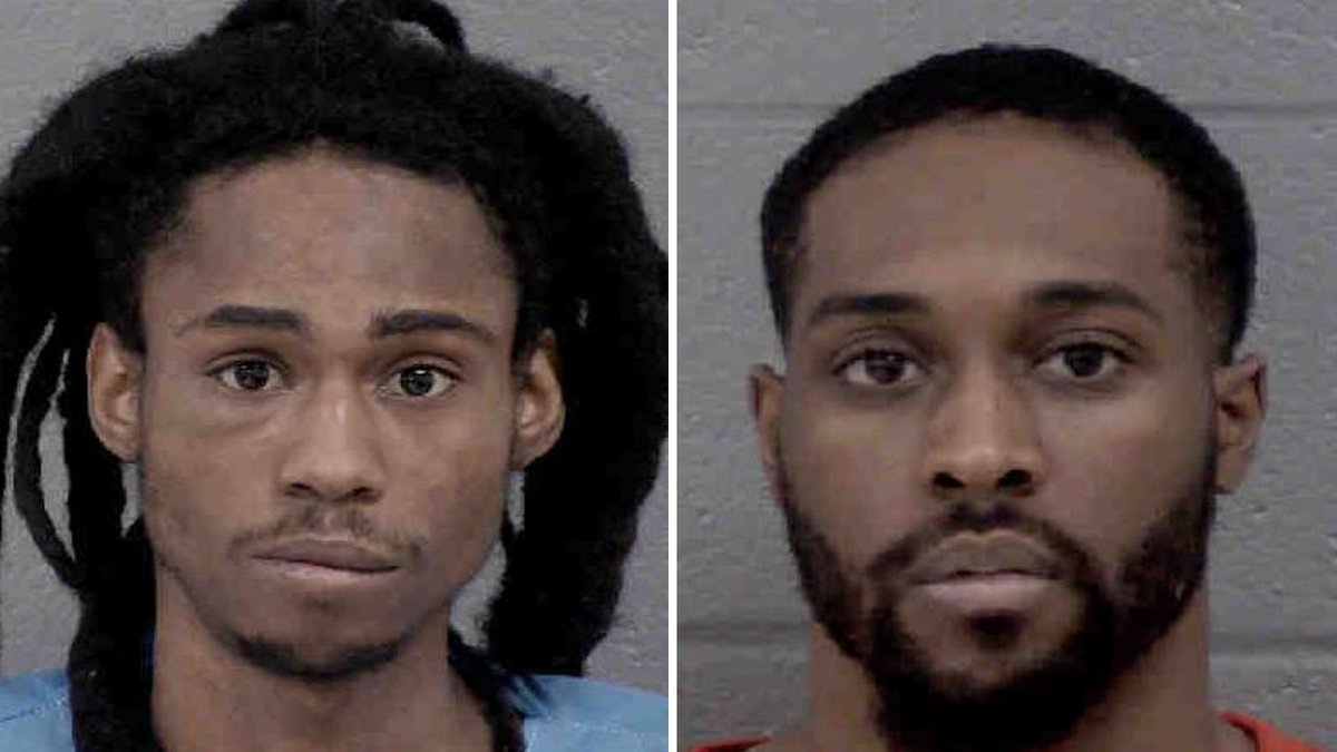 Two men have been arrested and charged with attempted first-degree murder in the robbery and shooting of a female employee at a north Charlotte restaurant 