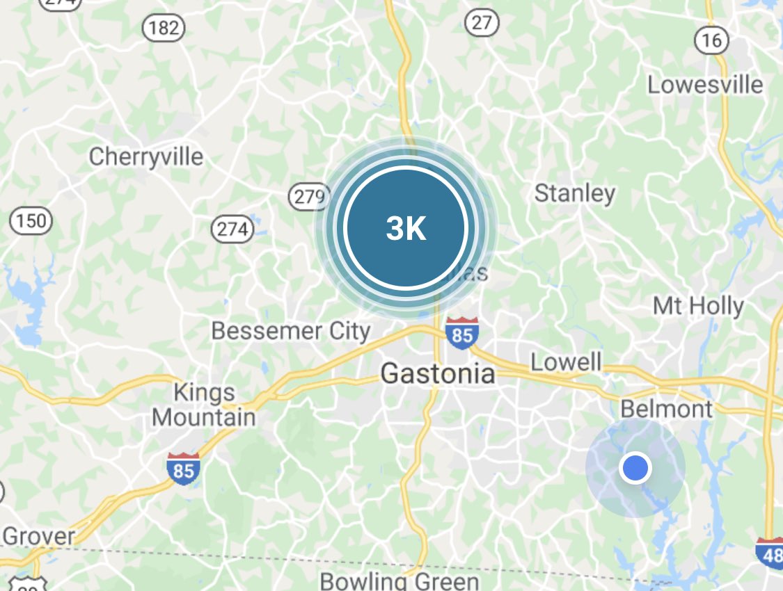 Currently 3,000+ @DukeEnergy  customers in Gaston County without power.  Keep an eye out for downed power lines during your morning commute. 
