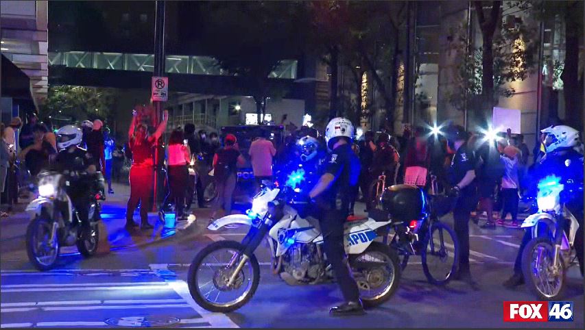 Officers issuing more dispersal orders and riot control agents to clear crowds in Uptown.  