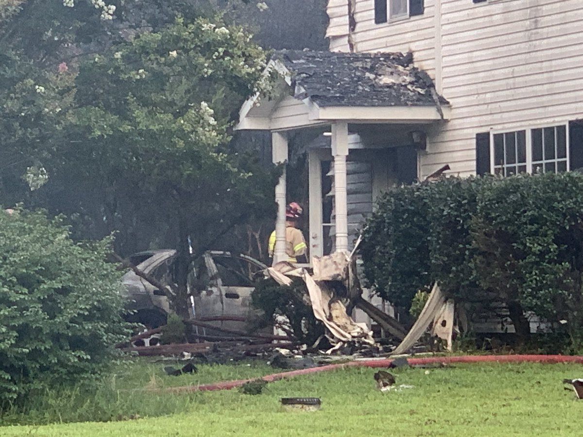 The Charlotte Fire Department is on the scene of a house fire in the Cedar Brook neighborhood. 