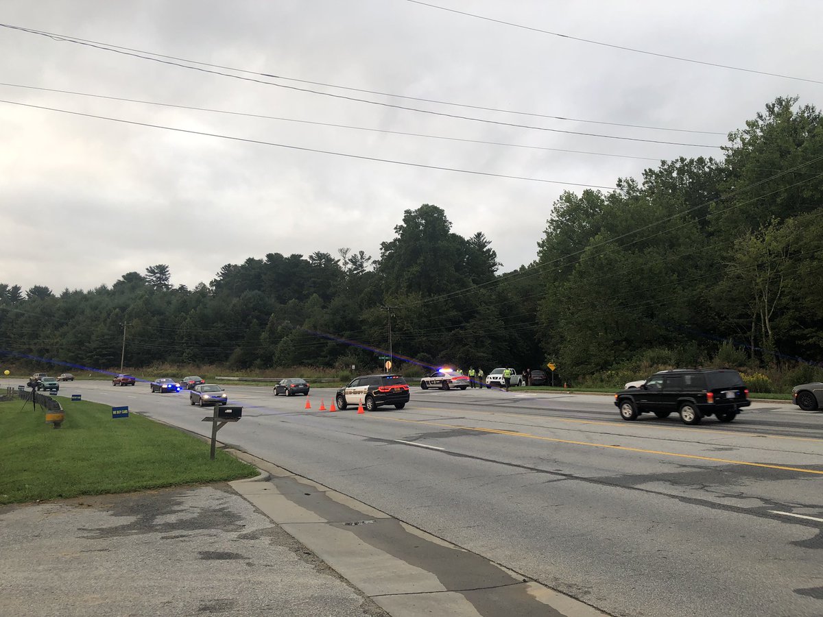 Pictures from scene of a shooting in Henderson County, NC. A deputy is in critical condition and a suspect is dead after the shootout around 3:00am. Sheriff's Office asks you to avoid Piney Ridge and US 25 area