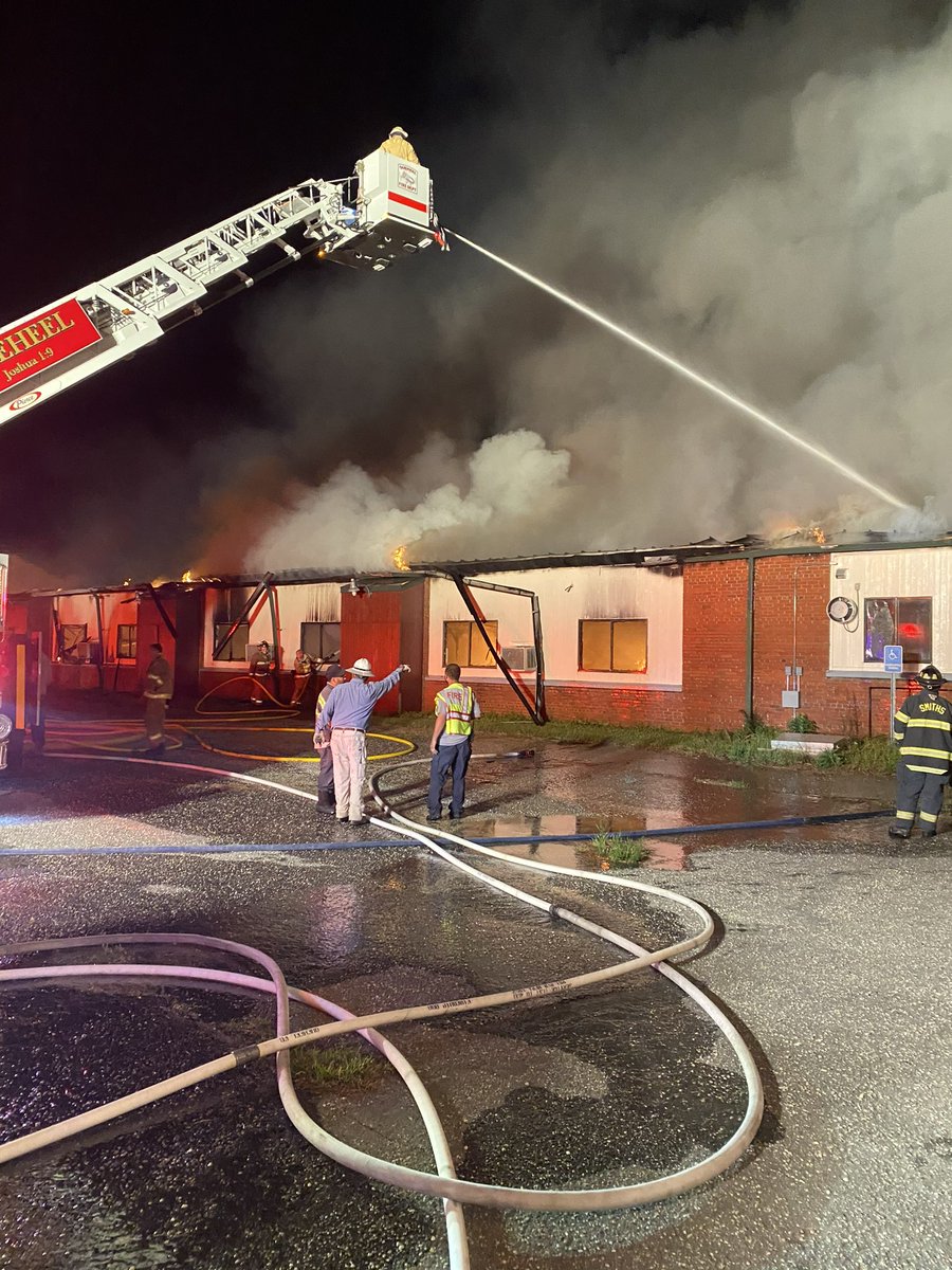 Crews are on scene of a fire early this morning at R.B. Dean Elementary School on Hooper Street in Maxton, according to an official. No additional details about the fire have been released