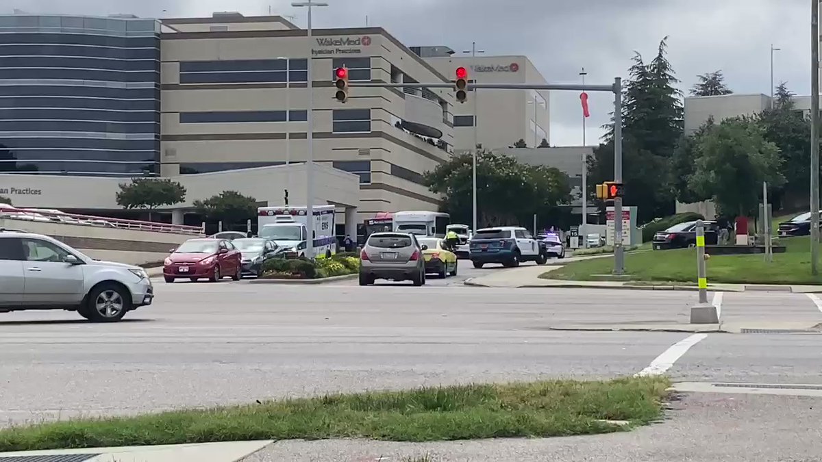 Raleigh Police and Wake Sheriffs Deputies are at WakeMed Hospital following an officer-injured shooting River Birch Apartments on Old Wake Forest Road