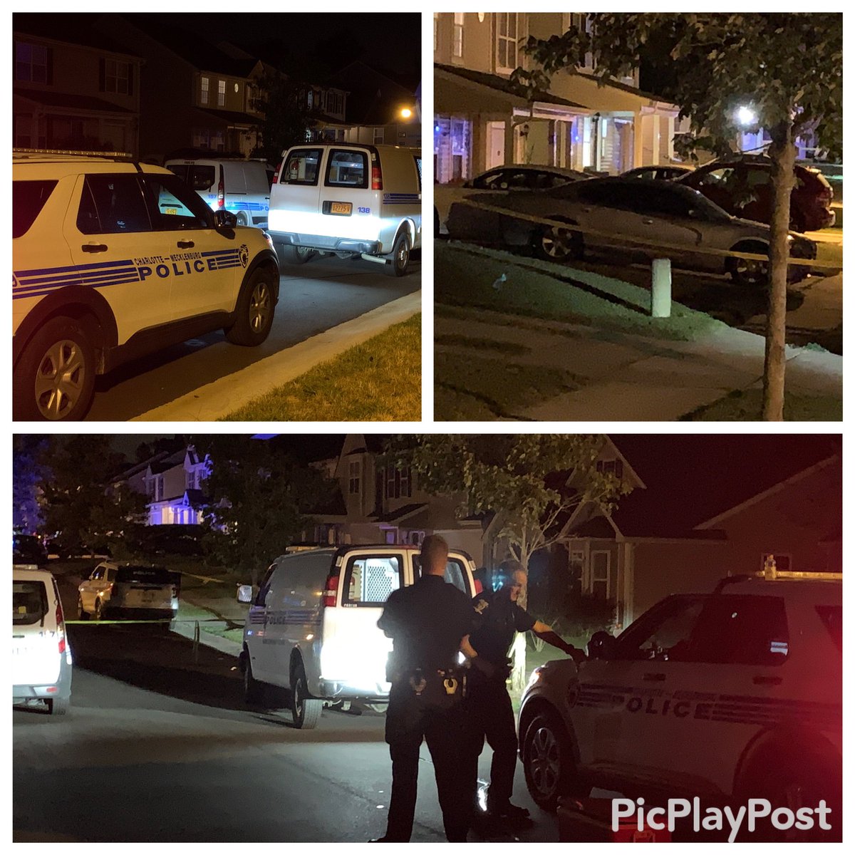 Still a very active scene of a drive by shooting were a child was struck and killed. cmpd says over 80 bullets targeted the house