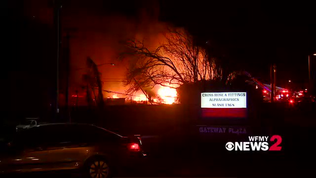 Some of my video from  the scene at  fire at Weaver Fertilizer Plant in Winston-Salem.  Emergency Management has asked everyone within a one mile radius of the plant to evacuate