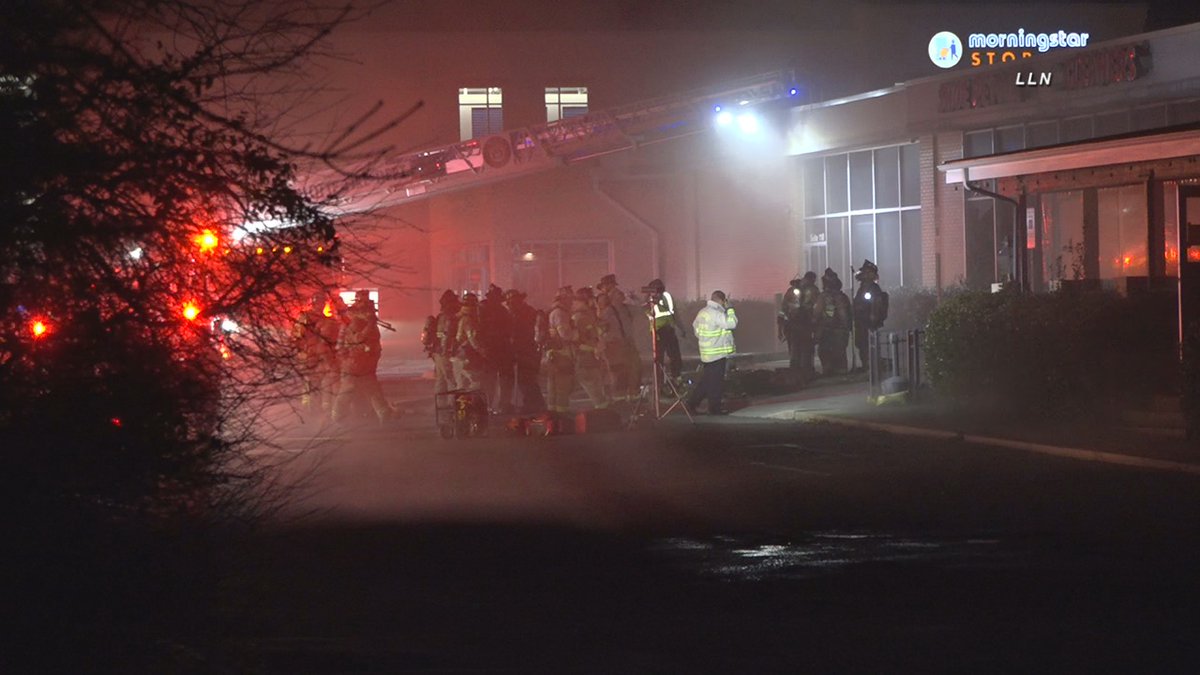 Firefighters rescued a squatter from a building fire on Carmel Rd near Pineville-Matthews Rd Wedsnday night. The 2nd Alarm Fire was under control in 40 minutes with assistance of 50+ @charlottefire firefighters. The victim was taken to a hospital with life threatening injuries