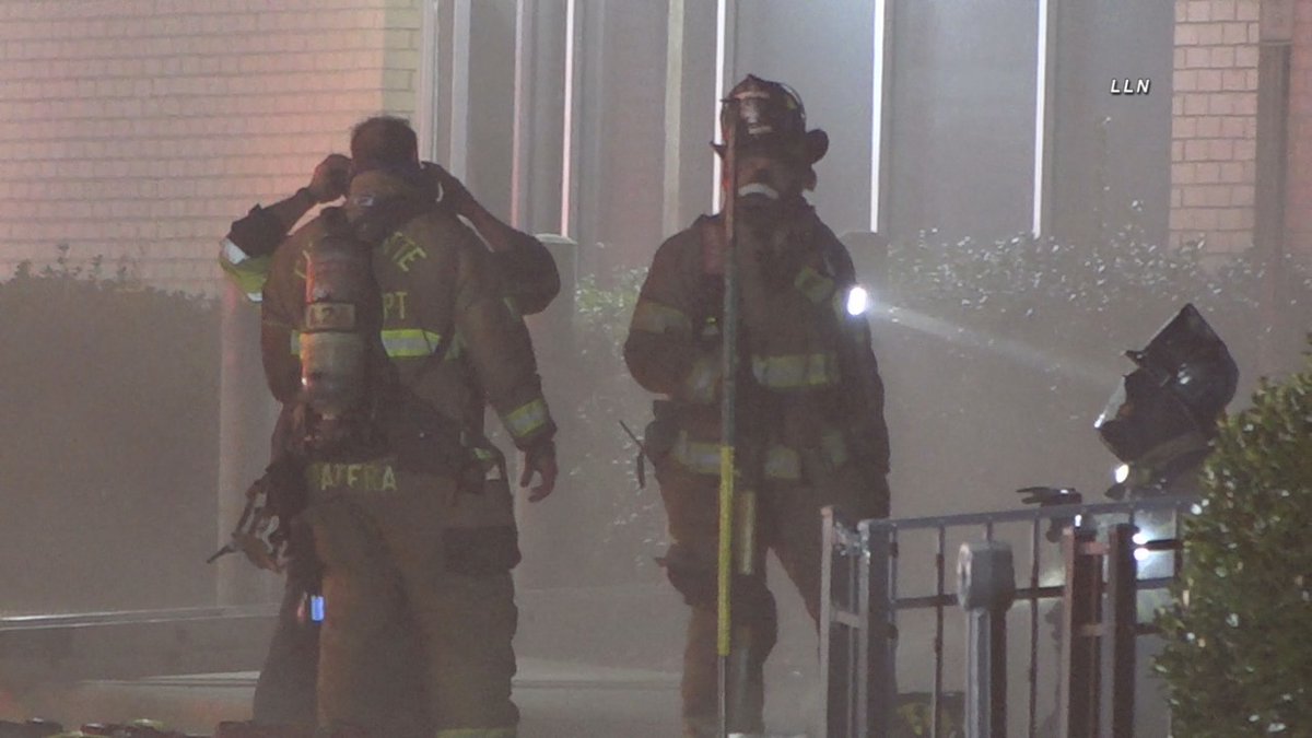 Firefighters rescued a squatter from a building fire on Carmel Rd near Pineville-Matthews Rd Wedsnday night. The 2nd Alarm Fire was under control in 40 minutes with assistance of 50+ @charlottefire firefighters. The victim was taken to a hospital with life threatening injuries