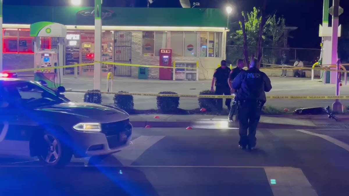 Durham Police investigating shooting outside has station at Alston Ave and Holloway St. Eyewitnesses saw victim riding e-scooter before suspect(s) opened fire