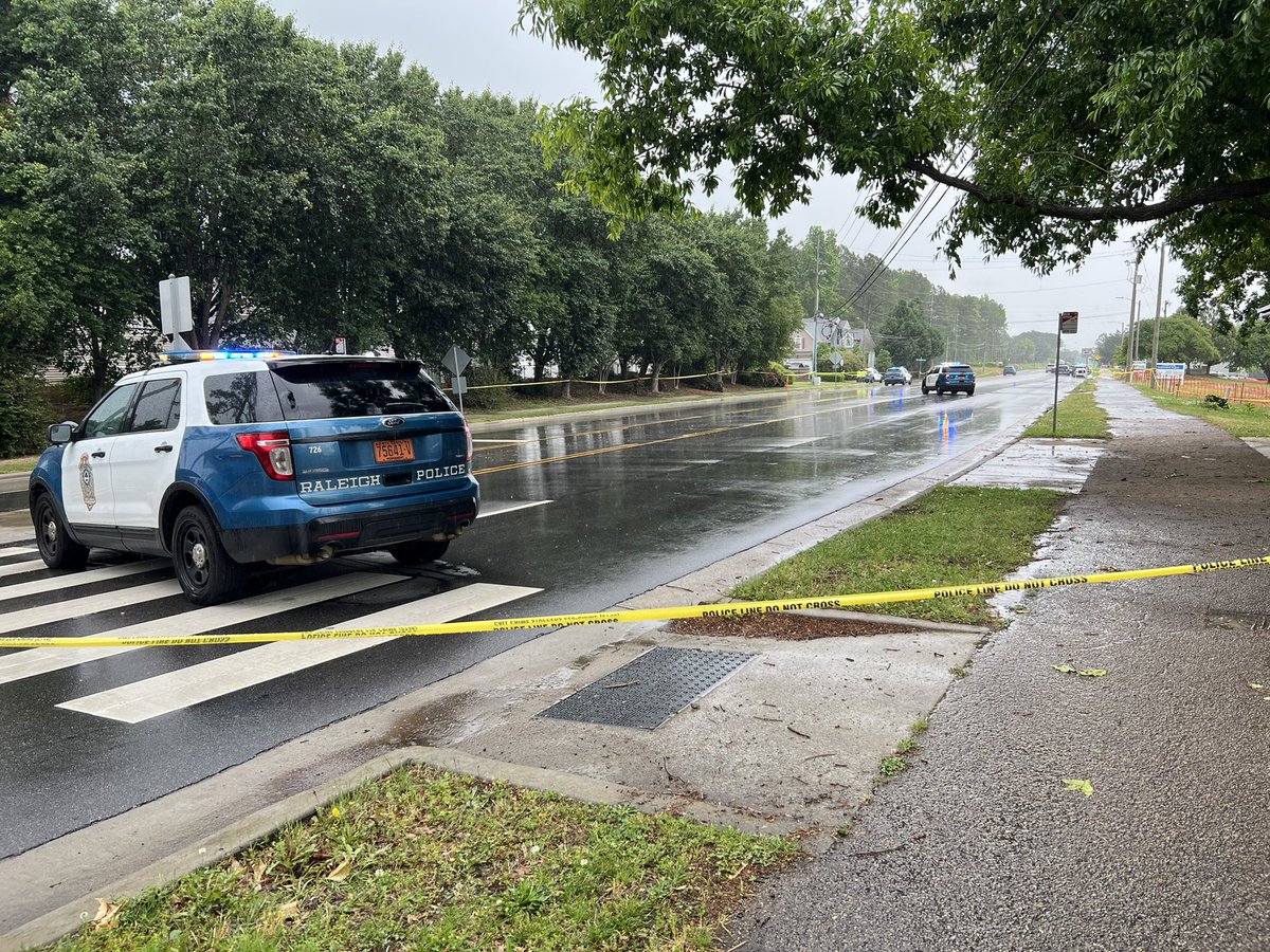 @raleighpolice confirm they are on the scene of an officer involved shooting off rock Quarry Road