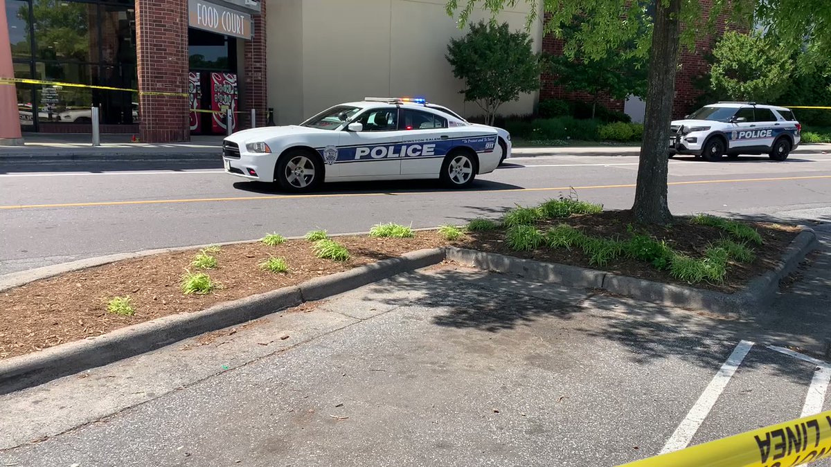 Scene after a shooting inside Hanes Mall in Winston Salem