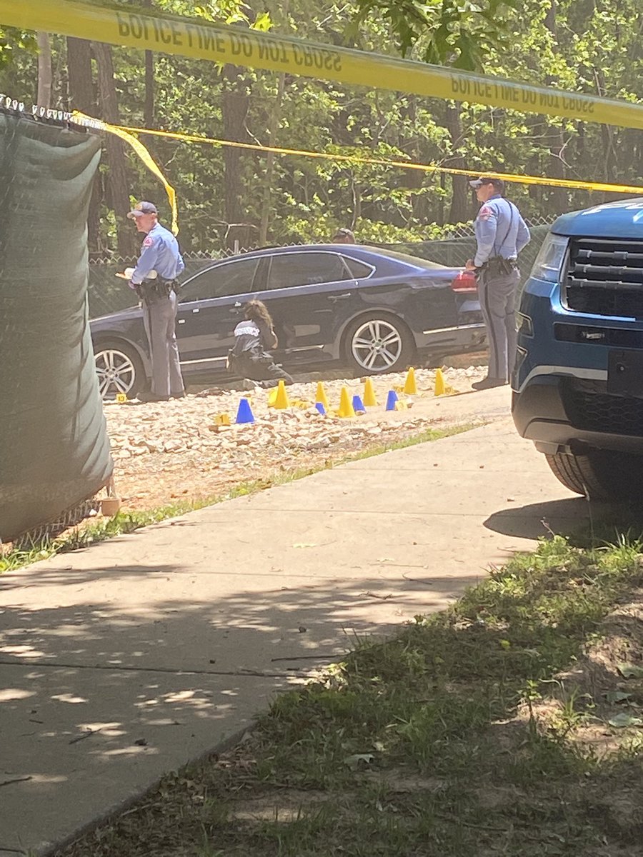 Raleigh Police are investigating a road rage shooting on Duraleigh Road. The driver of the blue Passat exchanged gunfire with a dump truck driver. The dump truck driver was shot in the leg. RPD says charges against one or both men are being determined