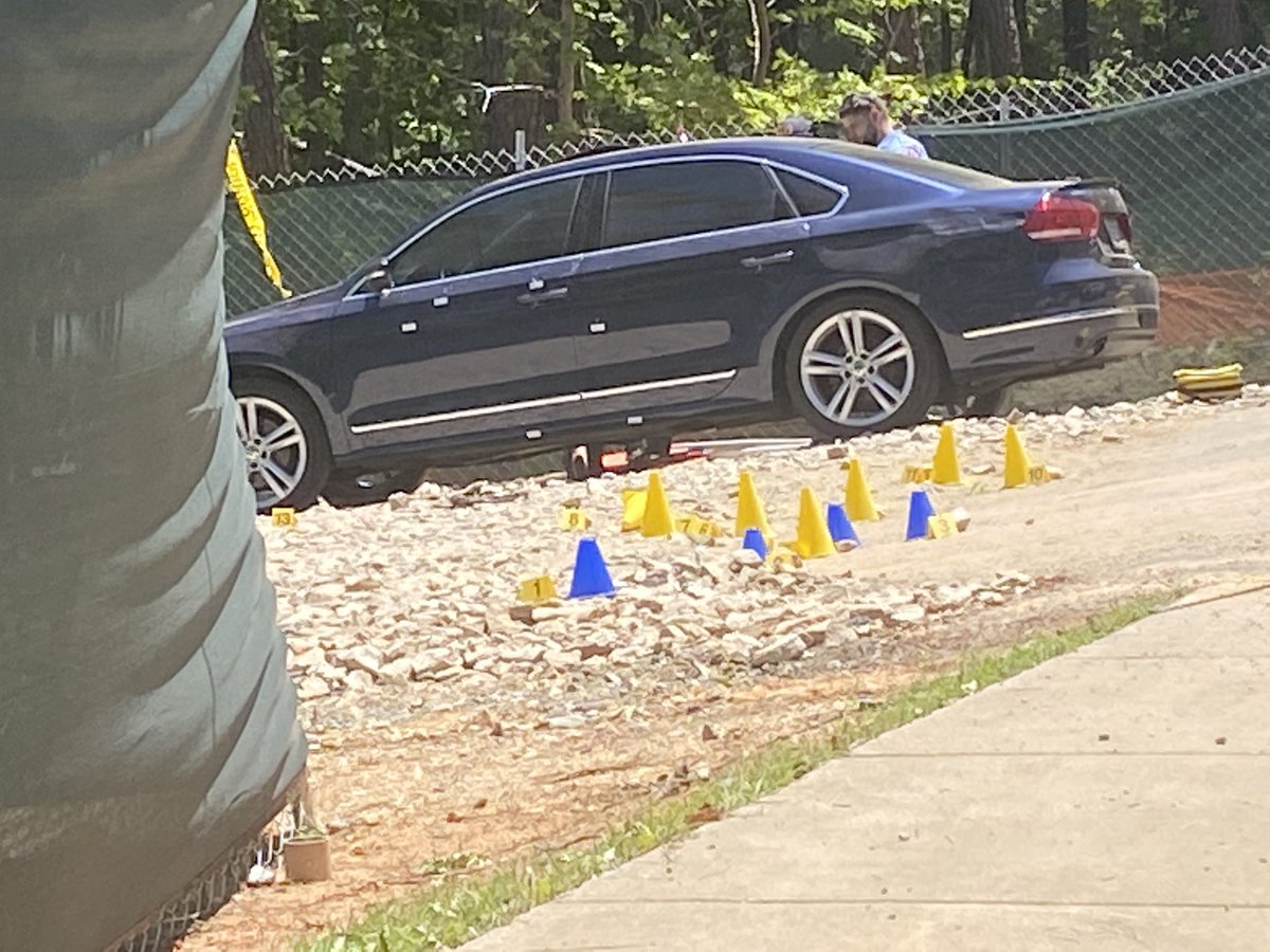 Raleigh Police are investigating a road rage shooting on Duraleigh Road. The driver of the blue Passat exchanged gunfire with a dump truck driver. The dump truck driver was shot in the leg. RPD says charges against one or both men are being determined