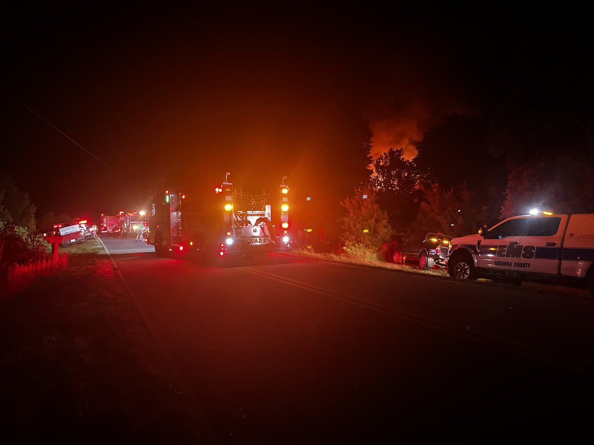 Catawba Co- Highway 18 is shutdown as several departments from Catawba, Lincoln and Burke county are responding to a house fire.  No word on injuries.