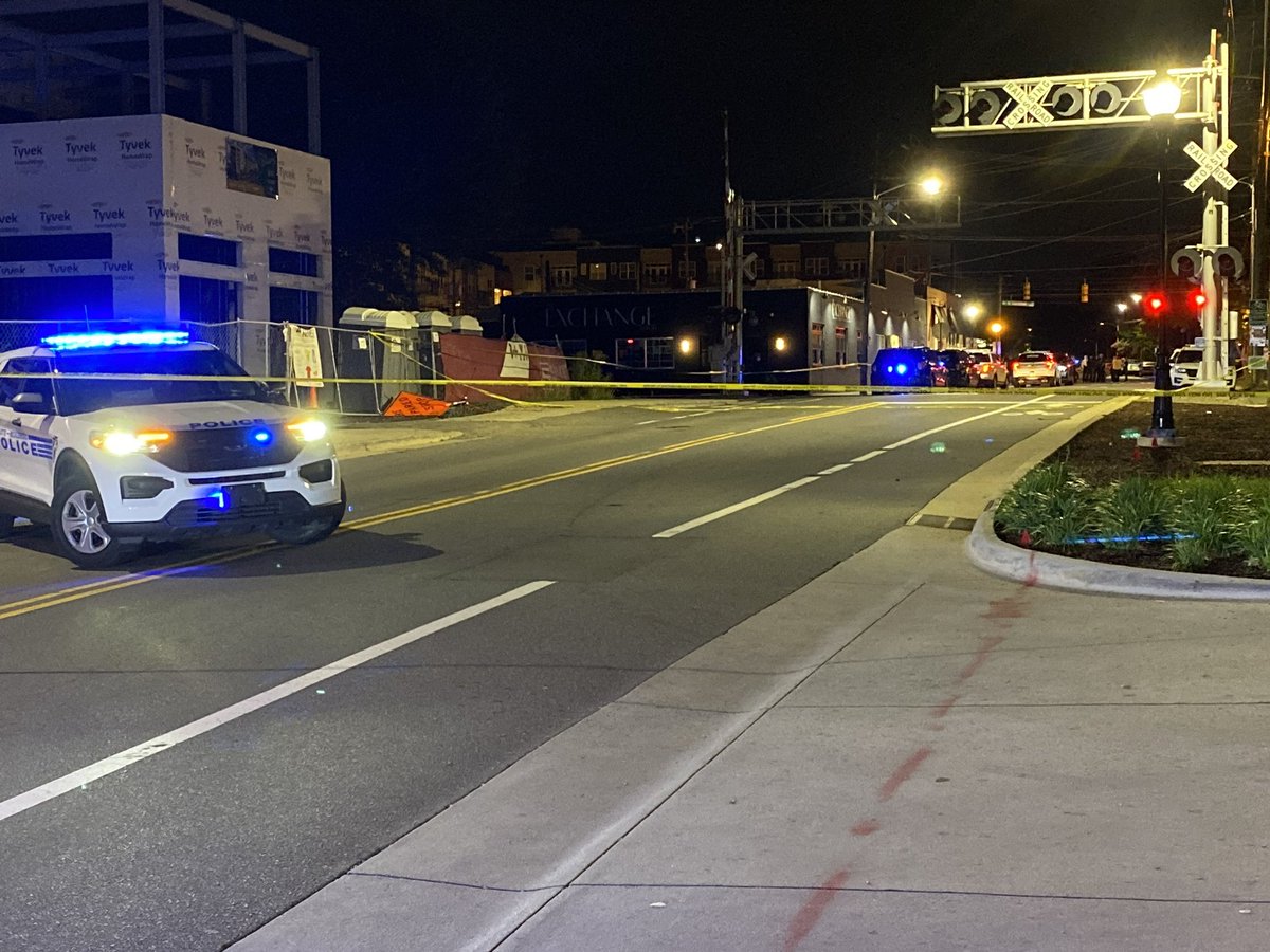 Someone shot a CMPD officer around 2:30 this morning along the 400 block of 36th st in NoDa. Huge police presence as officers look for a suspect. No word yet on the extent of the officer's injuries.