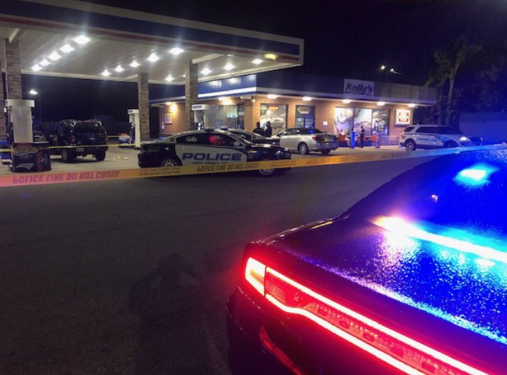 Homicide investigation underway after shooting at High Point gas station. Police say 2 people were shot at 1232 Eastchester Drive. One of the victims died