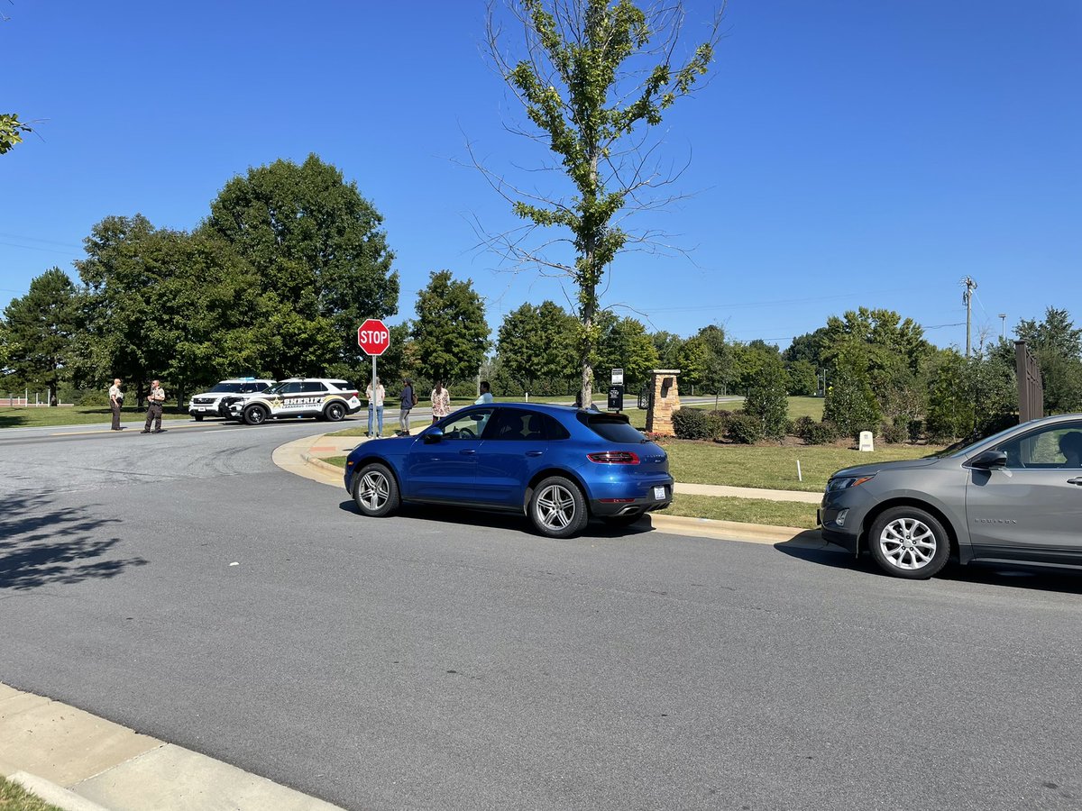 Multiple Cabarrus Co. Sheriff's deputies are blocking off the entrance to Cox Mill High and Cox Mill Elementary. Multiple law enforcement agencies are investigating bomb threats at both schools