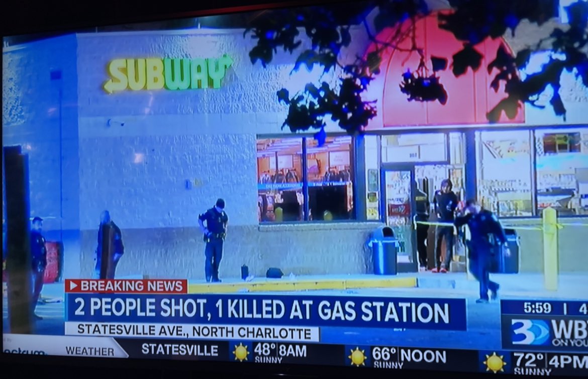 One person is dead, another was hurt in a shooting at a convenience store  around 11:30 last night in north Charlotte. It happened on Statesville Avenue, just off I-85.