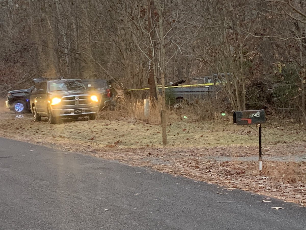 Scene at Mahaffey Dr in Rowan County where three first responders were injured during a shooting while responding to a house fire. Two law enforcement officers and one firefighter sustained non-life-threatening injuries.  The suspect has died