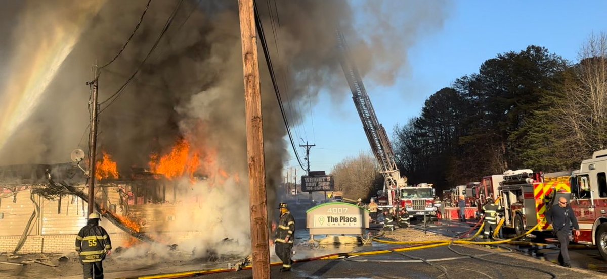 NC church erupts in flames hours after Christmas Day service
