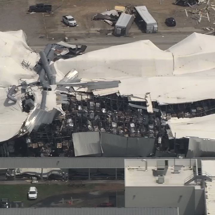 Pfizer building in Rocky Mount heavily damaged during tornado