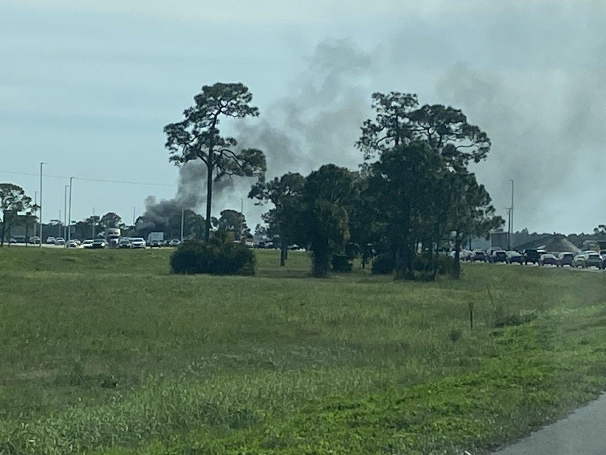 Multiple units from Martin County Fire Rescue are responding to a fully involved vehicle on the right shoulder near 108 S I-95, Palm City.