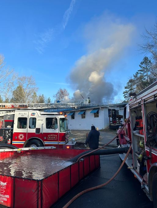 Crews continue to battle large fire from roof of popular Stanly County restaurant