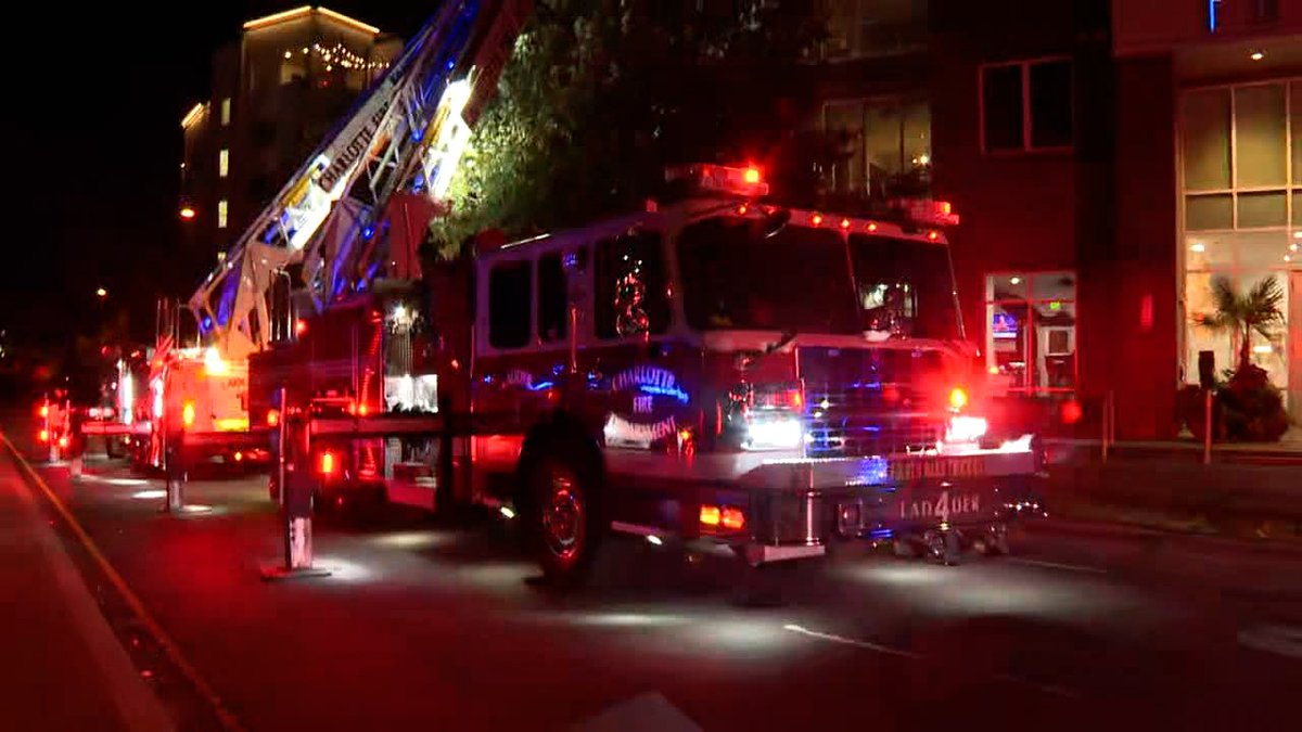 Charlotte Fire crews responded to an apartment complex on Brooklyn Village Avenue.