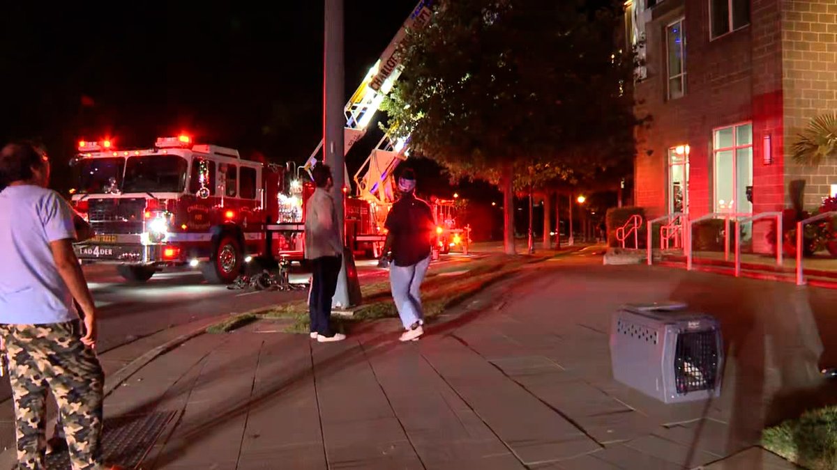 Charlotte Fire crews responded to an apartment complex on Brooklyn Village Avenue. 