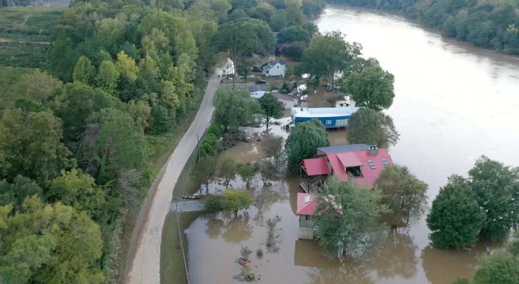 Drone footage reveals extensive damage in North Carolina after Helene wreaks havoc