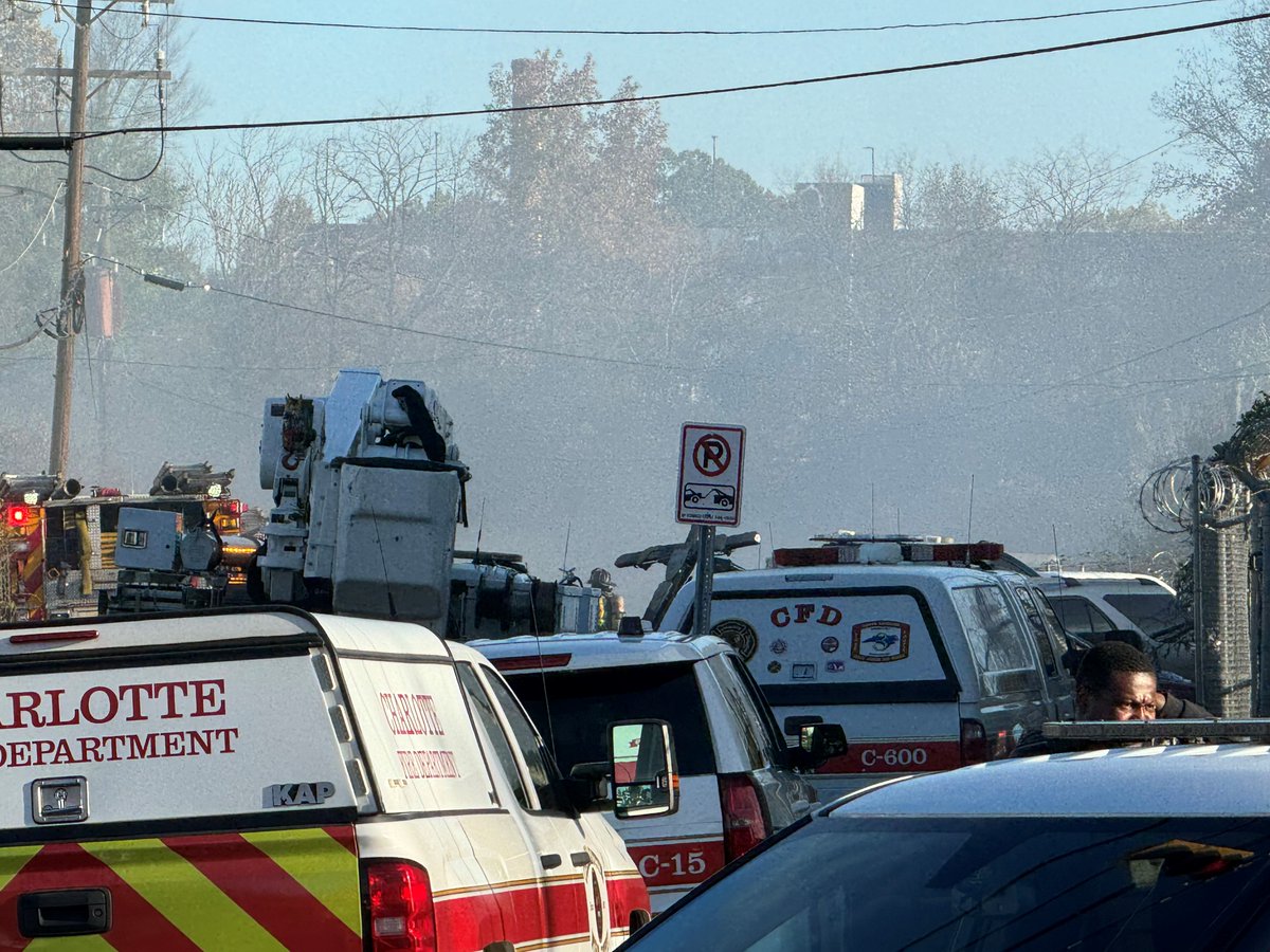 Crews battling 2-alarm fire in northeast Charlotte