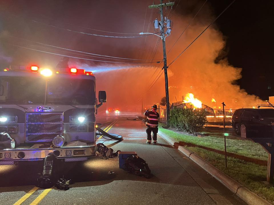 A  fire destroyed a historical building in North Carolina over the weekend