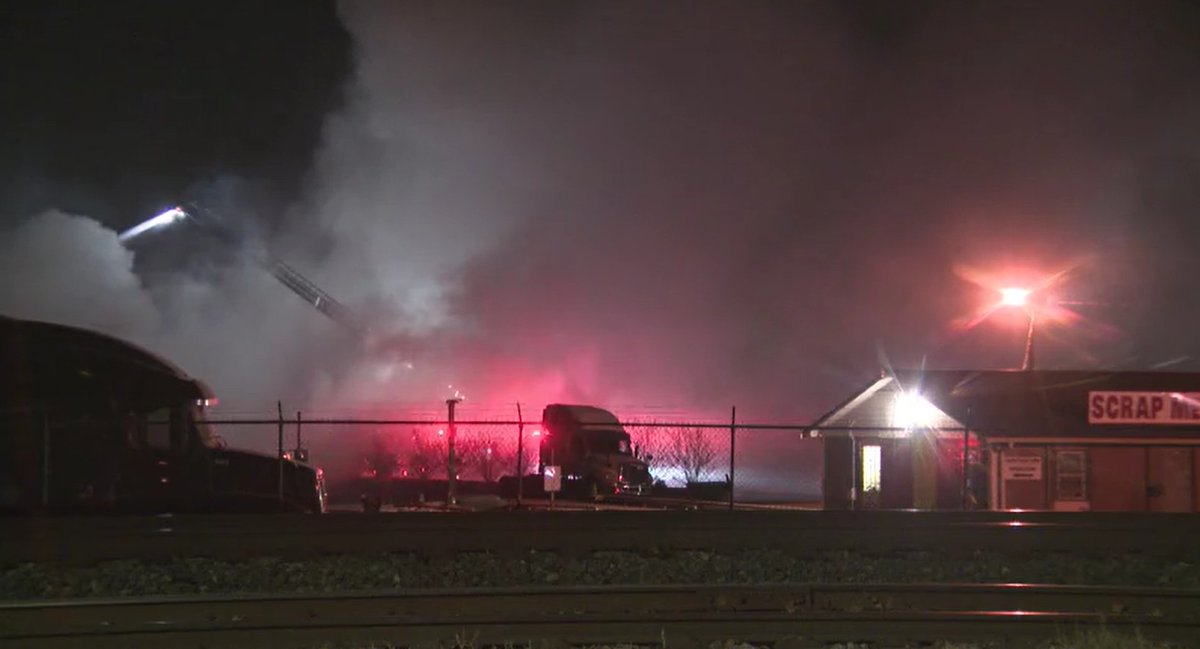 Crews with the Durham Fire Department battled a massive fire in a recycling facility on South Hoover Street.